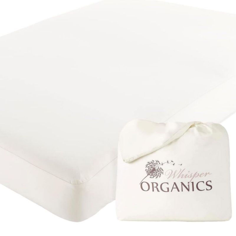 Protector de colchón orgánico impermeable Whisper Organics Queen
