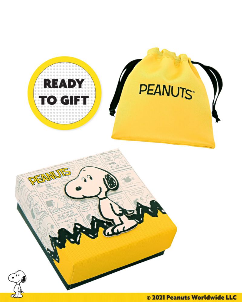 Collar Peanuts 46 cm Snoopy de circonita cúbica