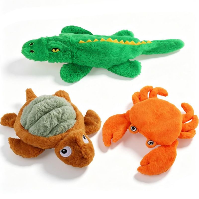 Juguetes para perros Homounter pack de 3 – peluche crujiente con silbido
