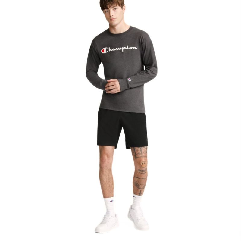 Shorts Champion 18 cm Negro de absorción de humedad (talla M)