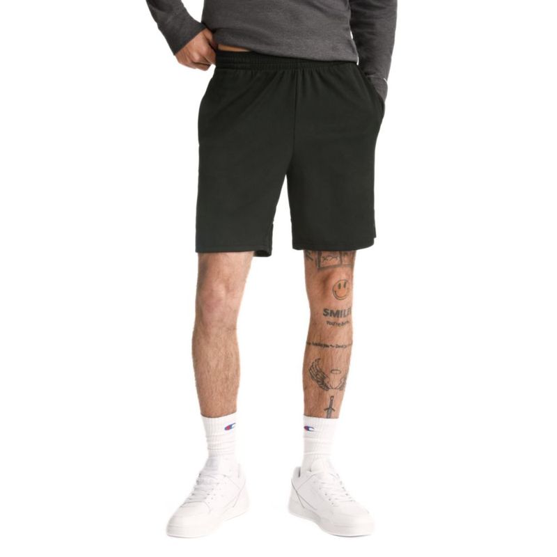 Shorts Champion 18 cm Negro de absorción de humedad (talla M)
