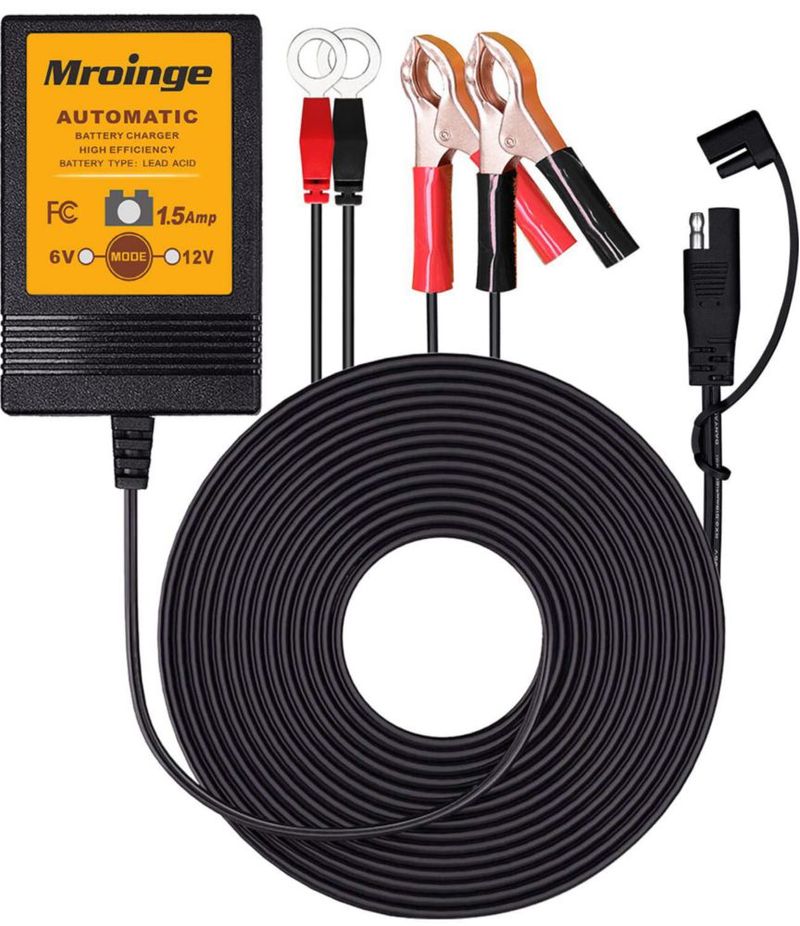Cargador de Baterías Mroinge 1.5A 6/12V Automático
