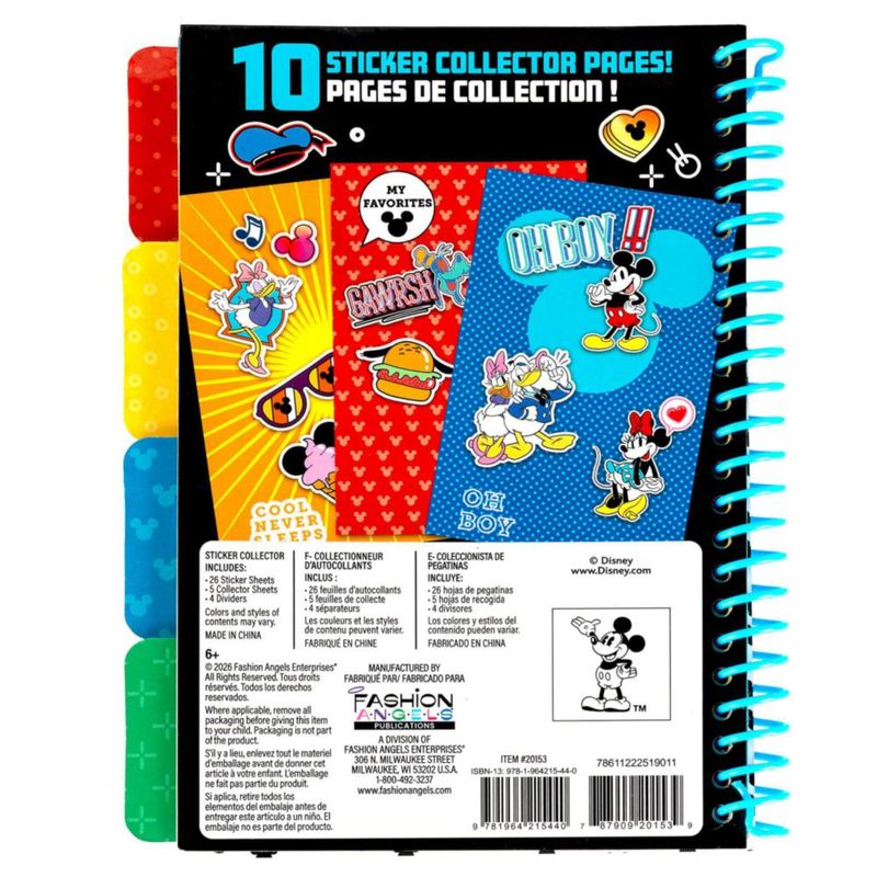 Libro de Pegatinas Fashion Angels Disney 1000+