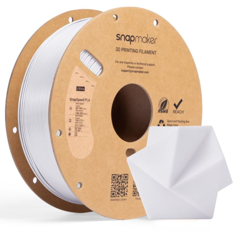 Filamento PLA Snapmaker 1 kg (22 lb) Cool White con RFID