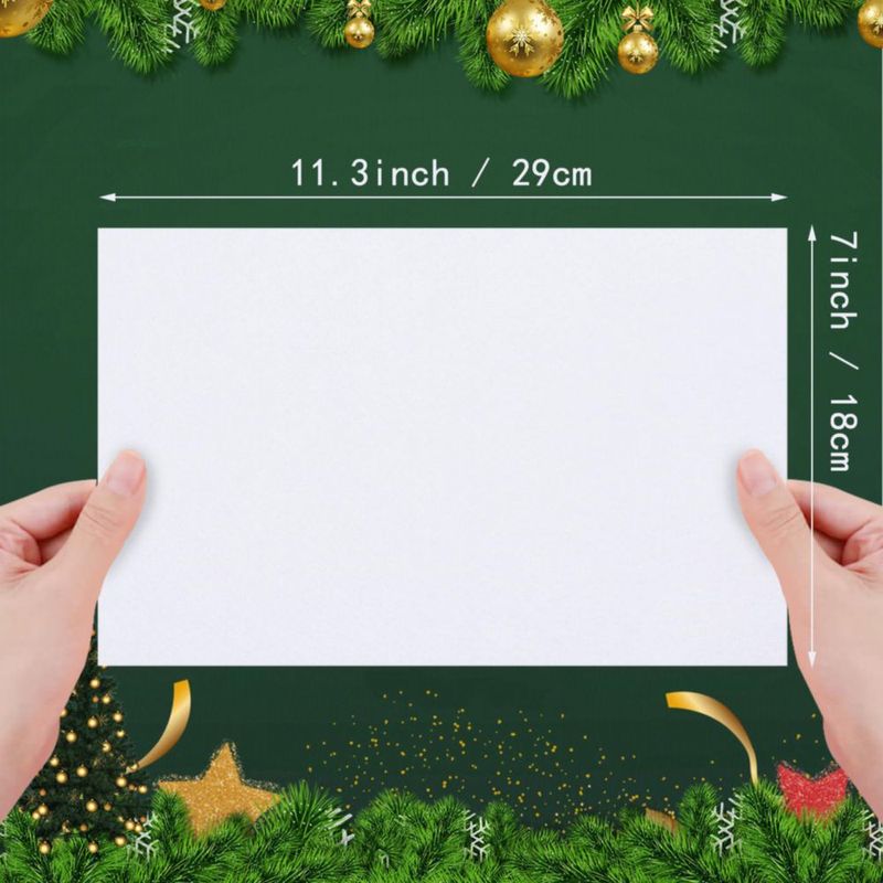 Fieltro Jtnohx 17x29 cm 16 láminas blancas para manualidades
