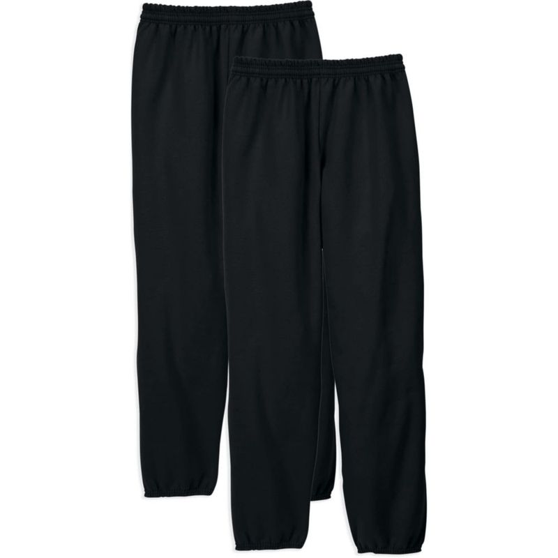 PANTALONES Hanes Ecosmart 2 unidades Negro Talla Mediana EE. UU.