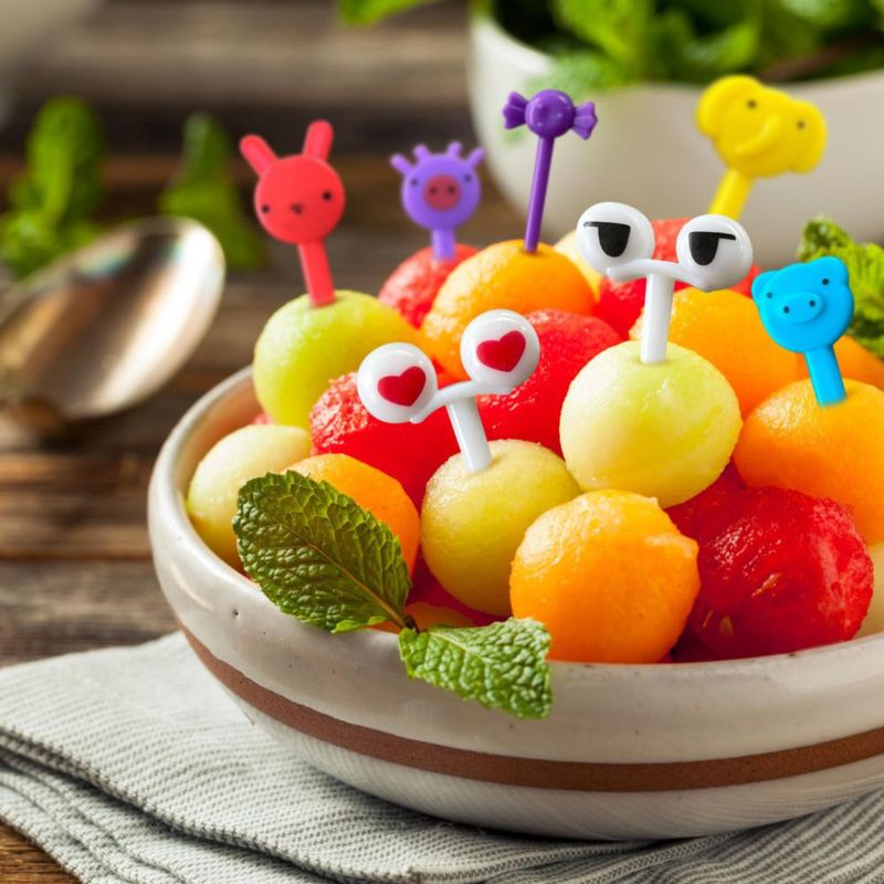Palillos de comida GET FRESH 120 piezas – Set de animales para bento infantil