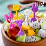 Palillos de comida GET FRESH 120 piezas – Set de animales para bento infantil