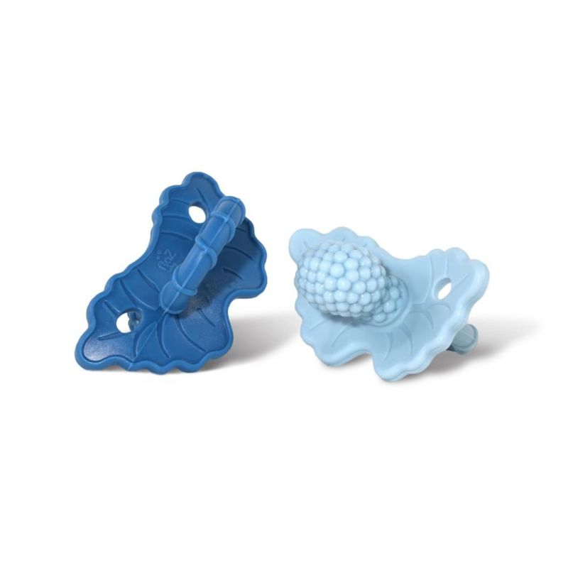 Mordedor RAZBABY de silicona paquete de 2 azul congelable