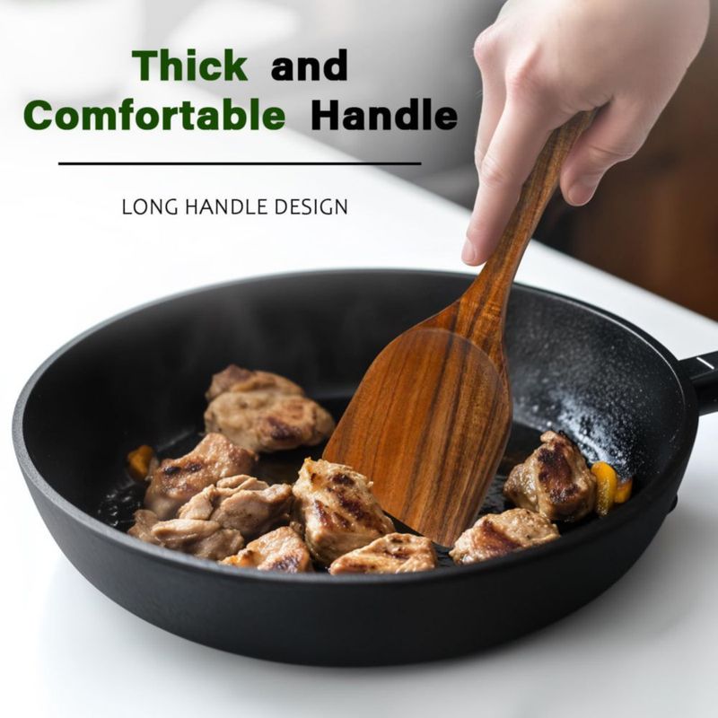 Juego de 10 utensilios de cocina de madera de teca Vorisebo