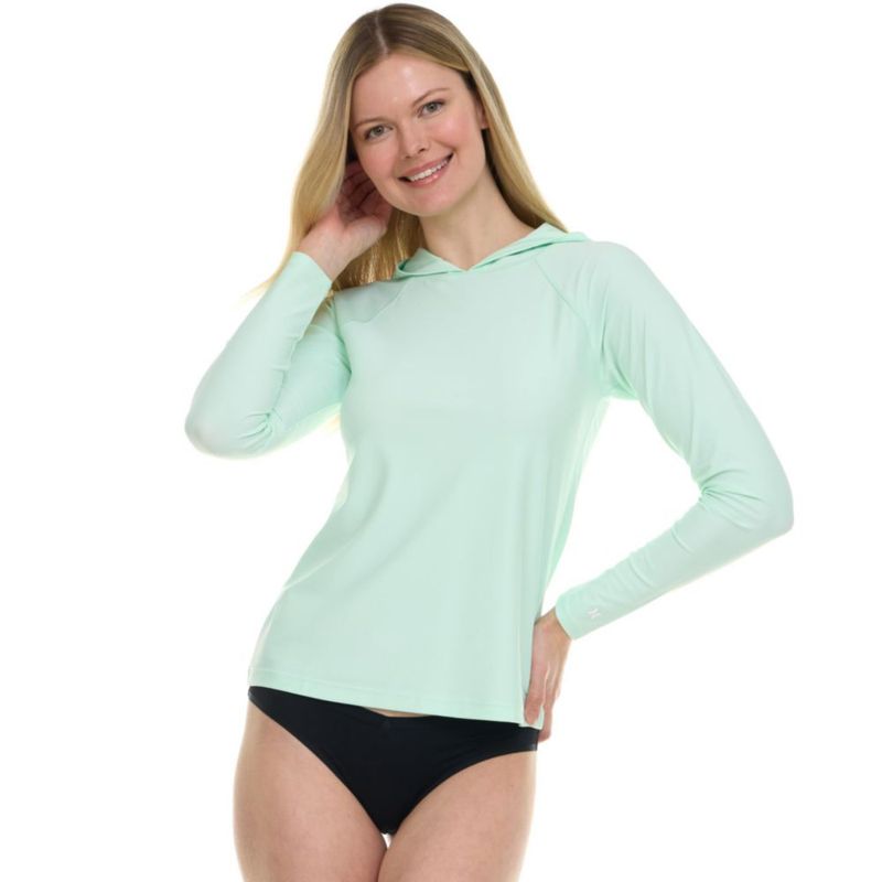 Camiseta de protección solar Hurley para mujer de manga larga con capucha UPF 50+