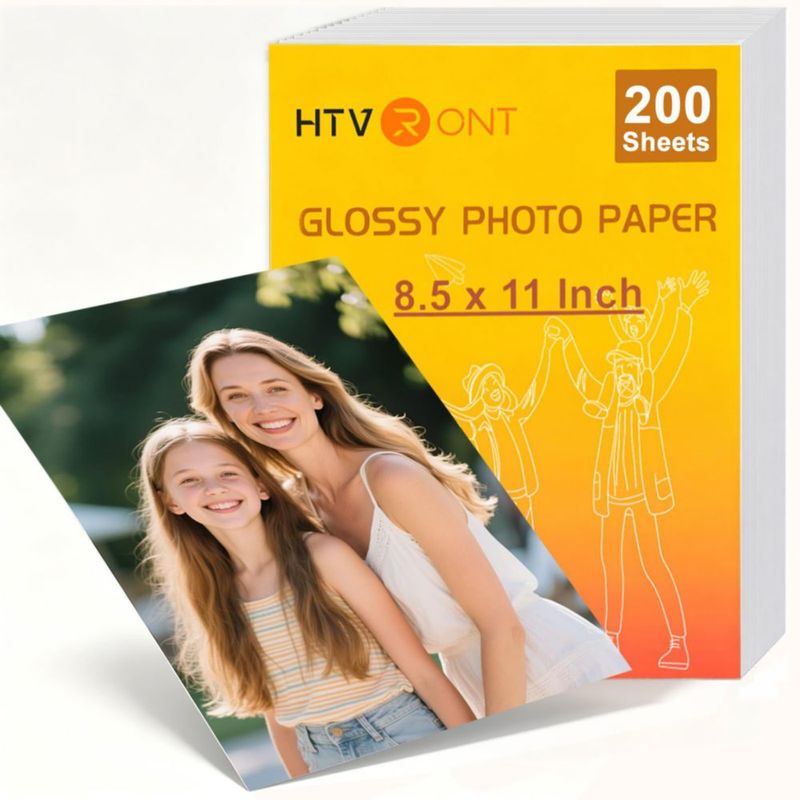 Papel Fotográfico HTVRONT 21x28 cm 200 Hojas 180 g/m²