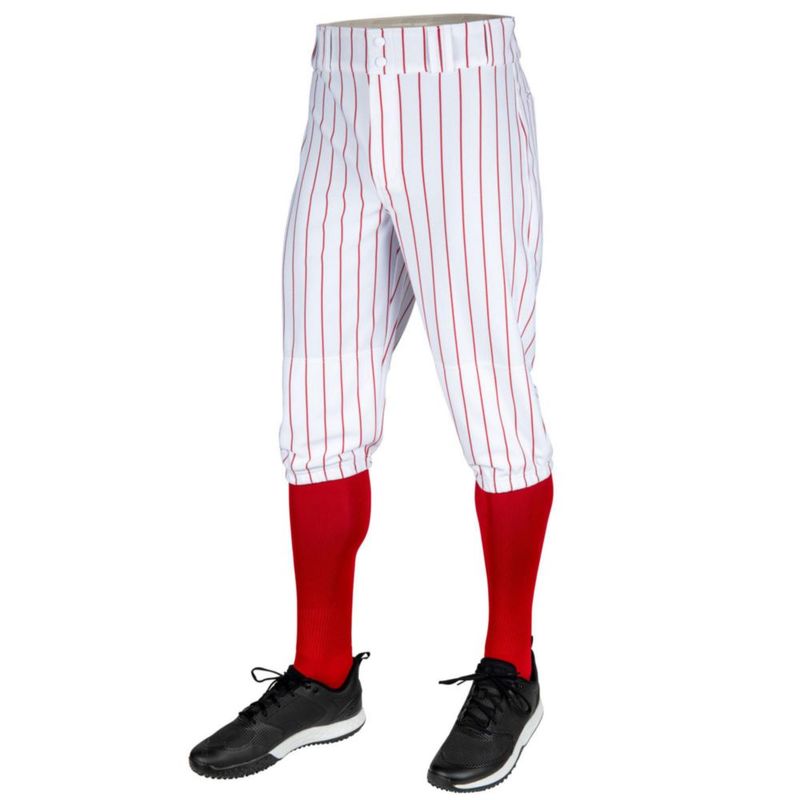 Pantalones de béisbol CHAMPRO Juvenil M Blanco/Escarlata