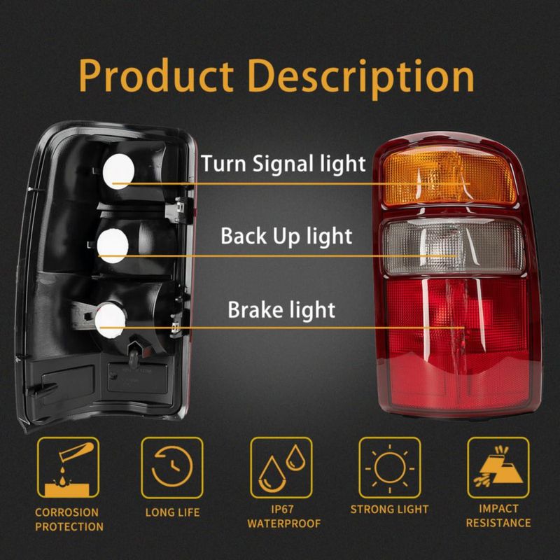 Luz trasera MiKaFex Chevy Tahoe Suburban Yukon 00-06