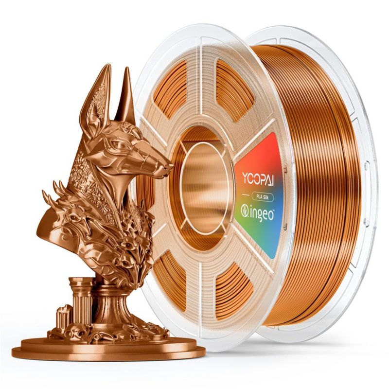 Filamento PLA YOOPAI 175 mm 1 kg Cobre Seda