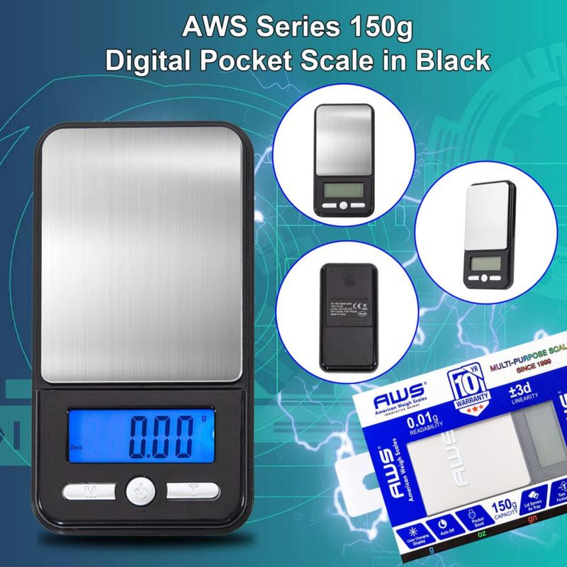 Balanza Digital AMERICAN WEIGH SCALES 150 g Precisión 001 g