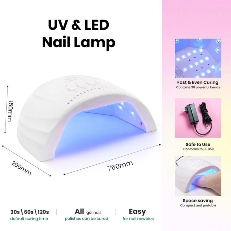 Kit de esmalte de uñas en gel Beetles 37 piezas lámpara UV 25 colores