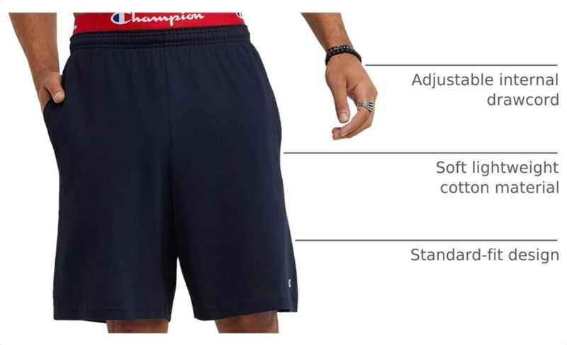Shorts Champion 23 cm Azul Marino Profundo 4XL
