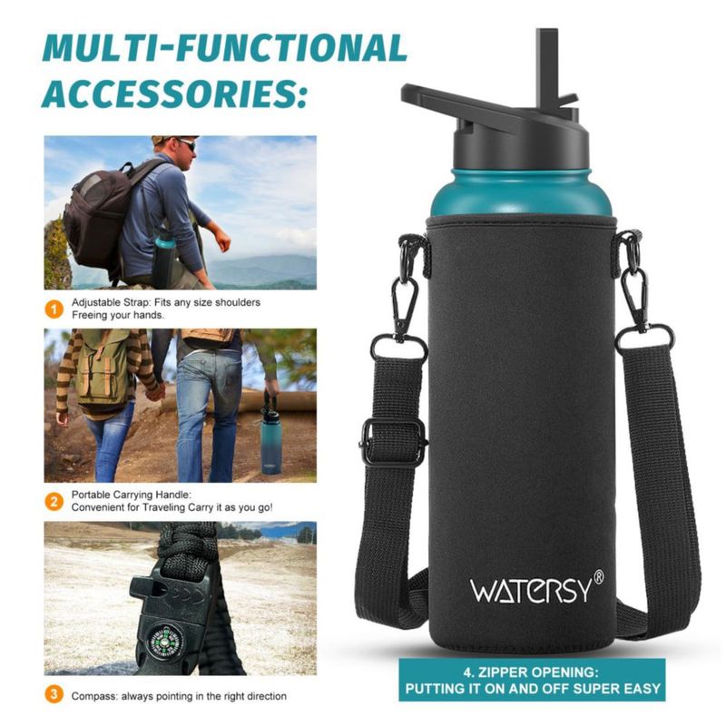 Botella de Agua Watersy 1200 ml Aislada a Prueba de Fugas