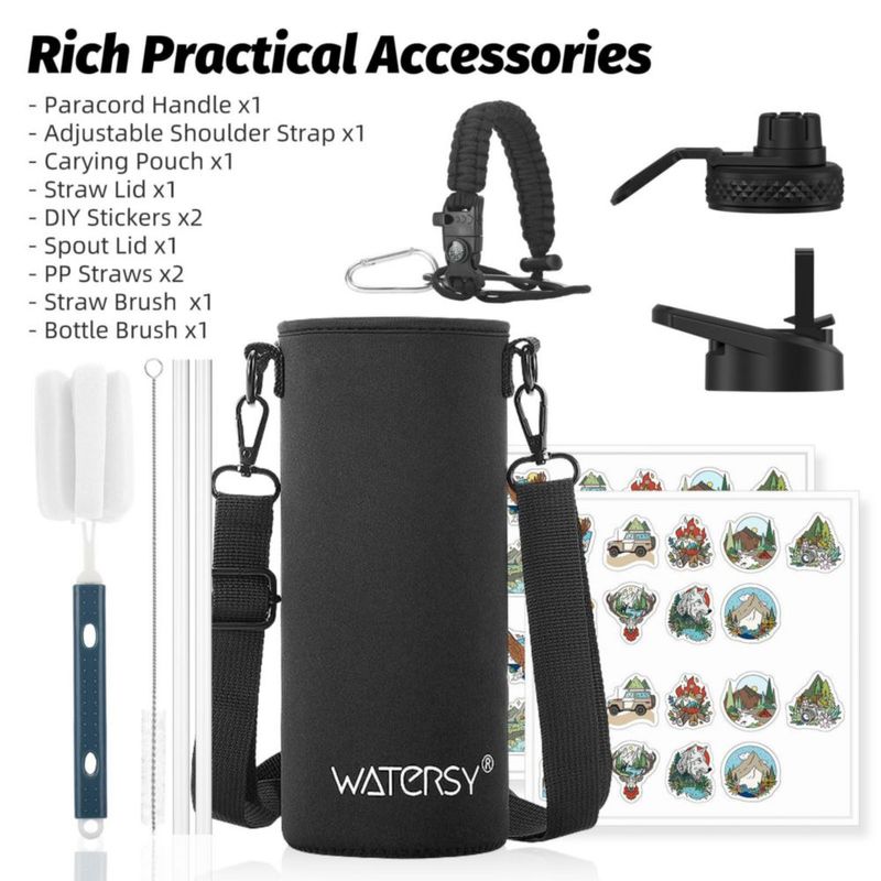 Botella de Agua Watersy 1200 ml Aislada a Prueba de Fugas