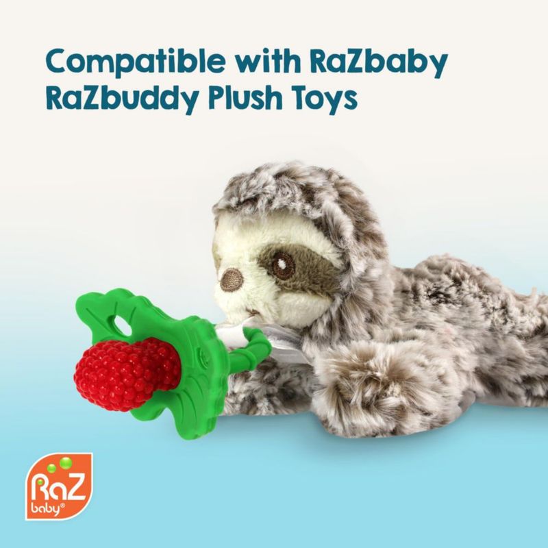 Mordedor de silicona RAZBABY – Pack de 2 unidades (Lavanda y Rosa)