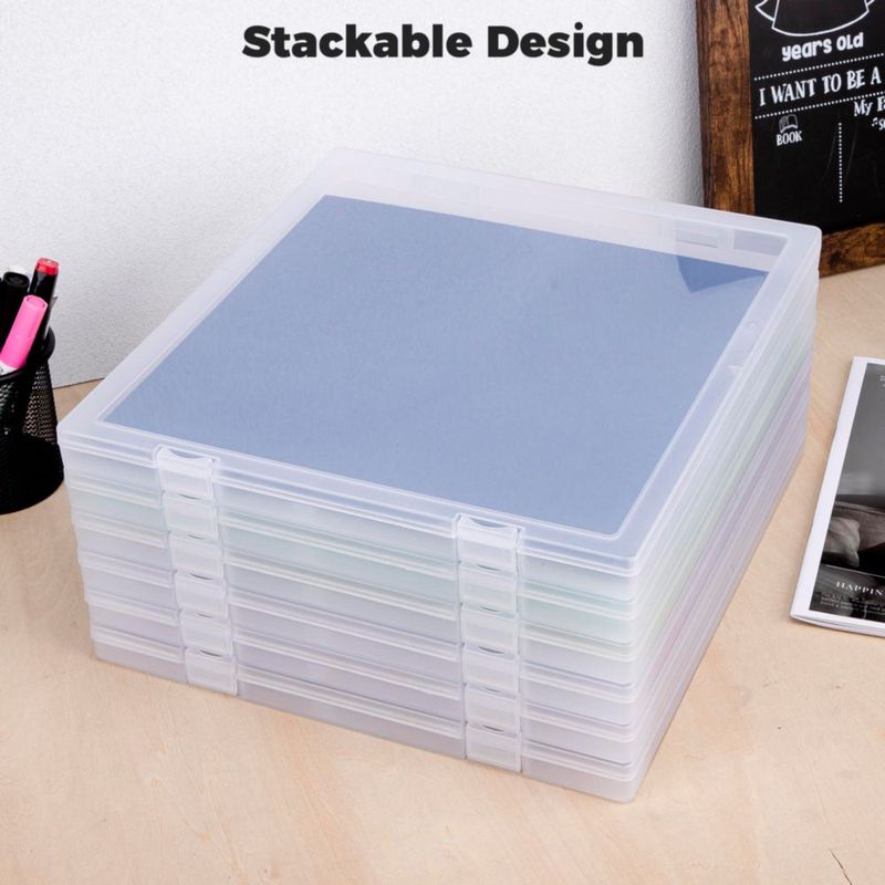 Almacenamiento de papel CraftGenes 34 × 31 × 3 cm pack de 6 apilable