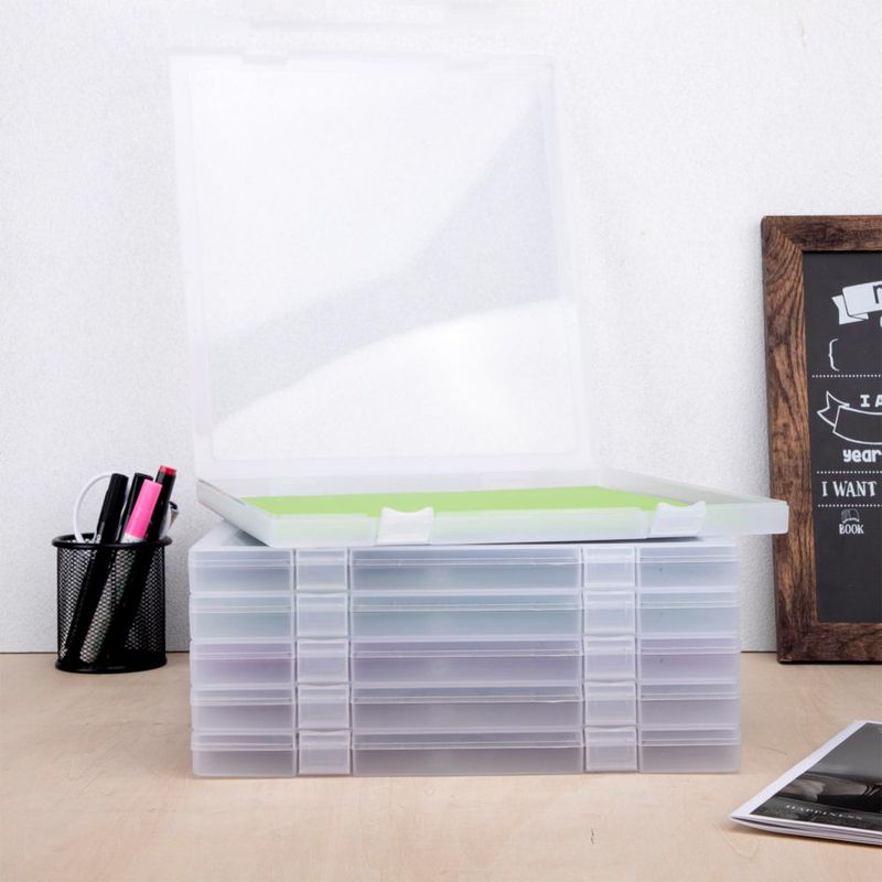 Almacenamiento de papel CraftGenes 34 × 31 × 3 cm pack de 6 apilable