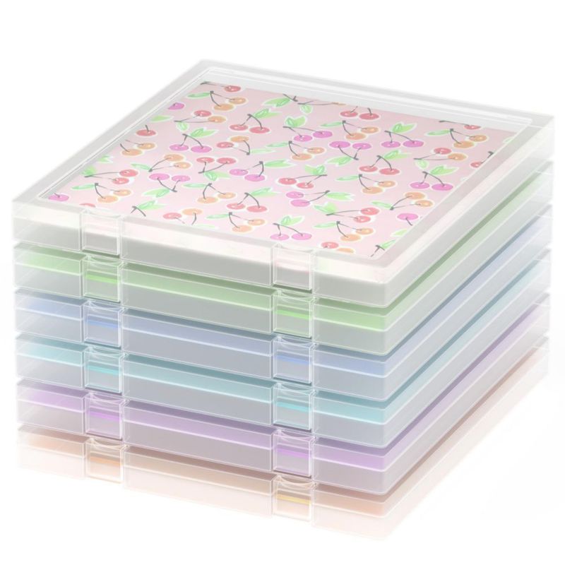 Almacenamiento de papel CraftGenes 34 × 31 × 3 cm pack de 6 apilable