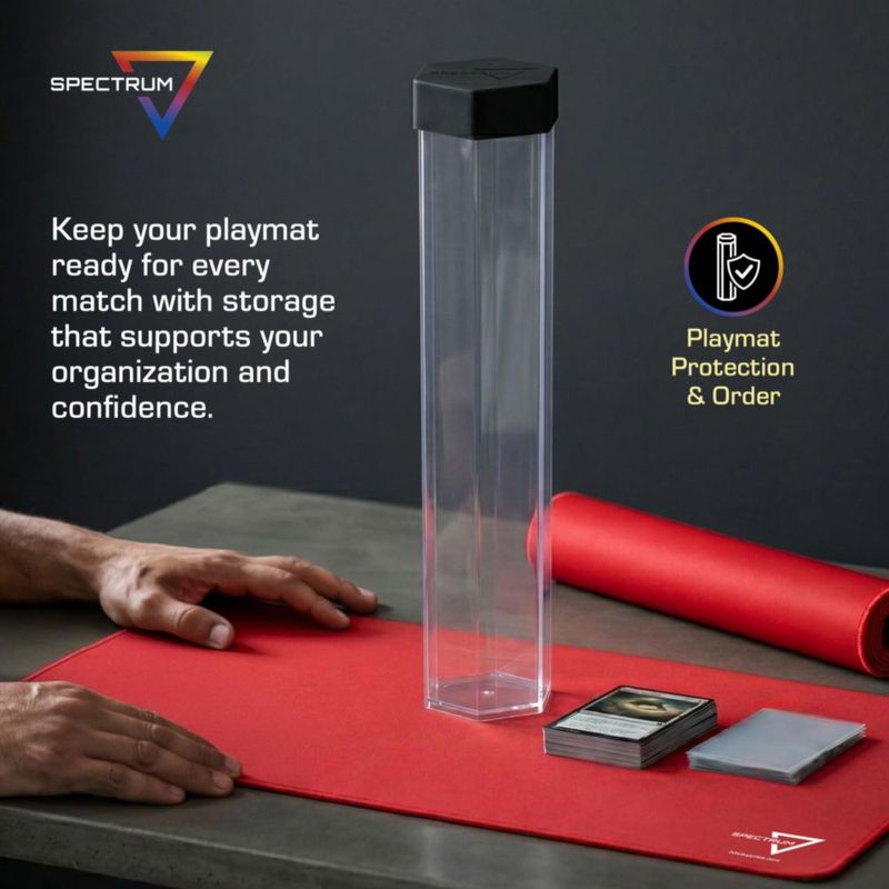 Tubo Protector de Plástico BCW 39 cm para Tapete de Juego
