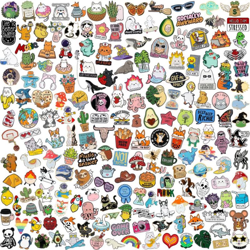 Conjunto de pins de esmalte SINCCO Cute Anime