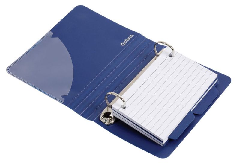 Carpeta de fichas de índice Oxford 76 cm 50 tarjetas surtidas