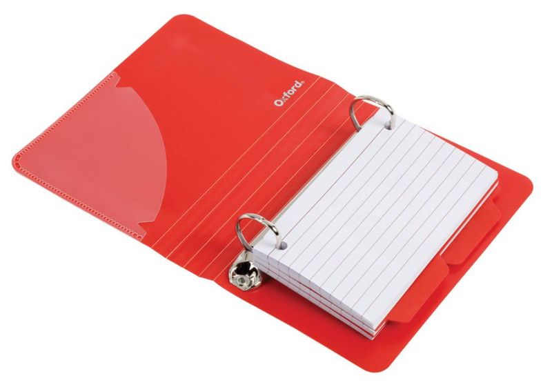Carpeta de fichas de índice Oxford 76 cm 50 tarjetas surtidas