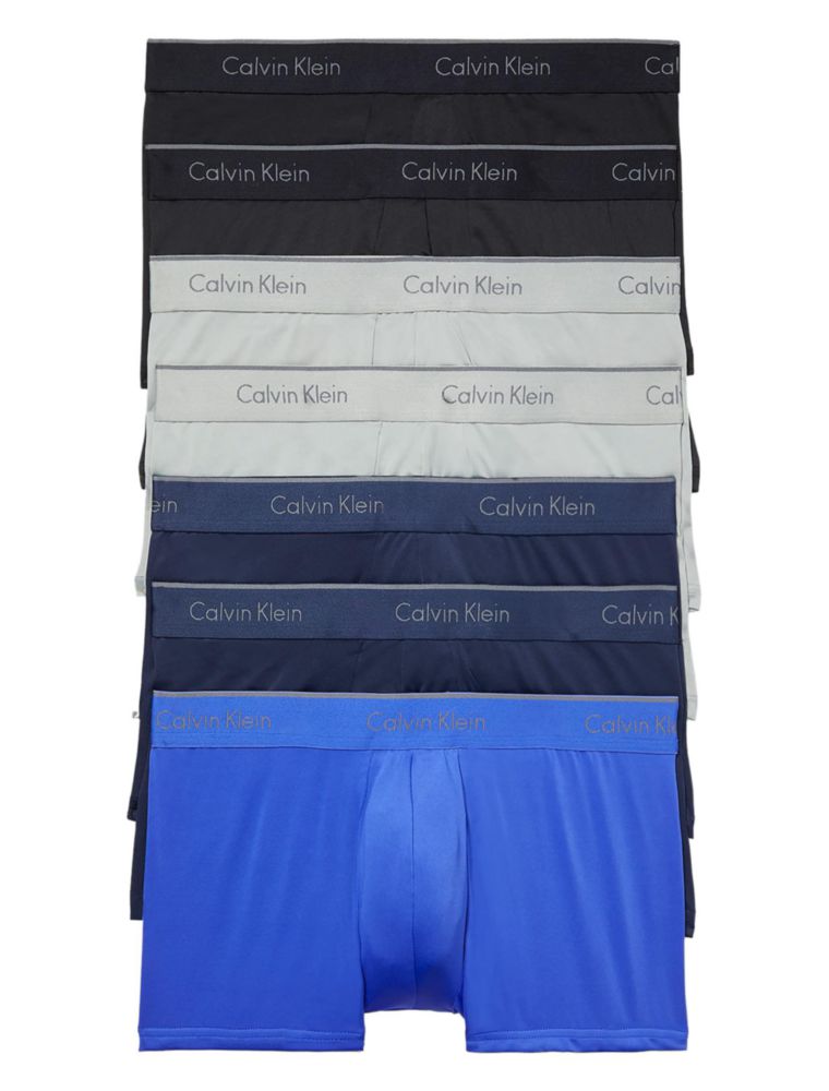 Bóxers Calvin Klein pack de 7 unidades de microfibra stretch bajo talle