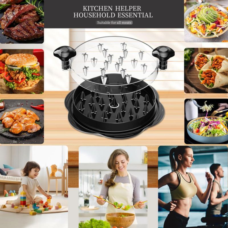 Triturador de Pollo Vertdens 25 cm Negro con Giro