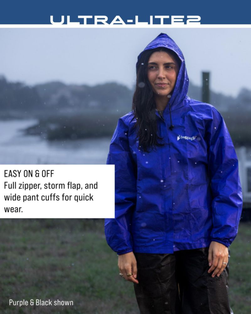 Traje de lluvia FROGG TOGGS Ultra-Lite2 púrpura/negro Talla L
