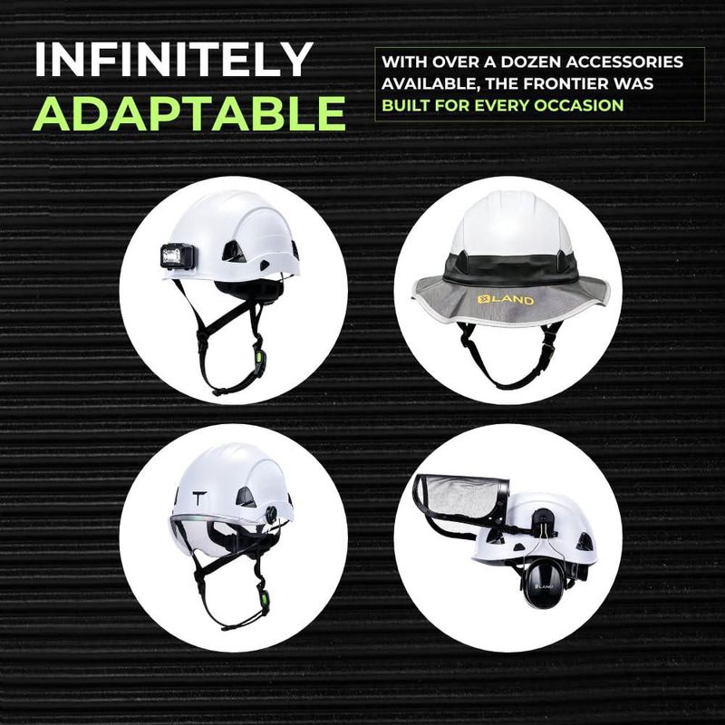Casco de seguridad LAND Frontier Clase E blanco 52‑63 cm OSHA