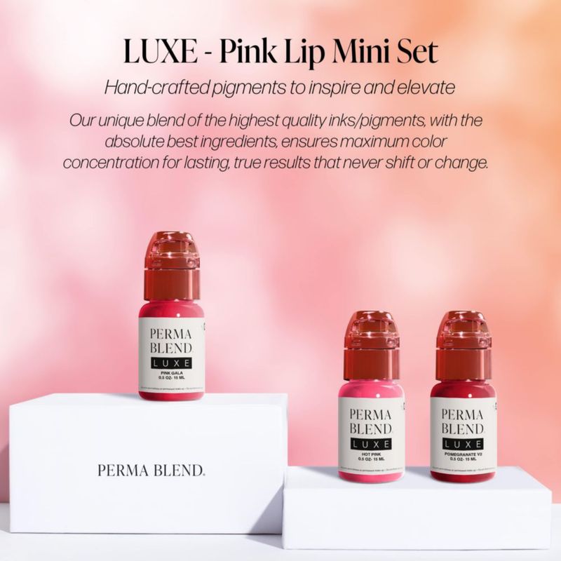 Set Rosa de Tinta Líquida Perma Blend Luxe 3×15 ml