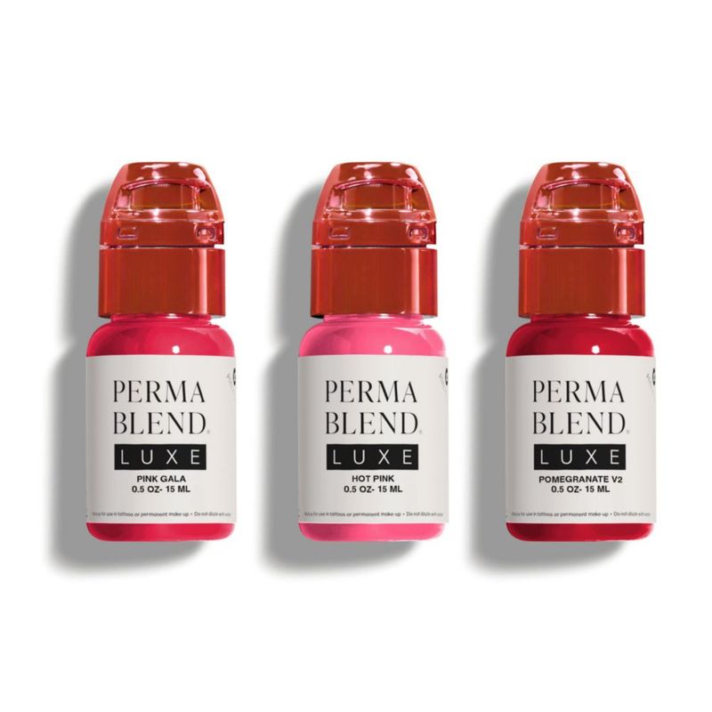 Set Rosa de Tinta Líquida Perma Blend Luxe 3×15 ml