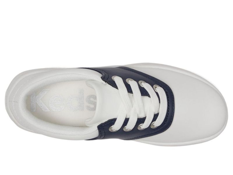 Zapatillas Keds School Days (niño pequeño/niño grande) Blanco/Azul marino
