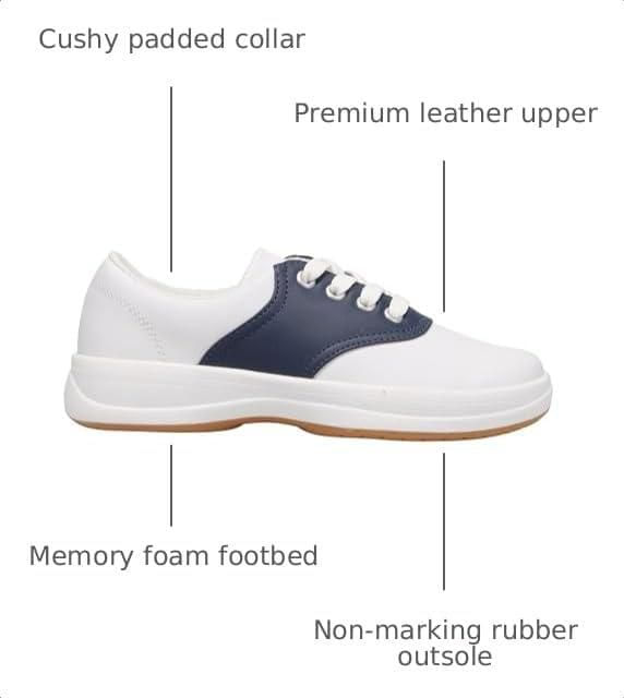 Zapatillas Keds School Days (niño pequeño/niño grande) Blanco/Azul marino