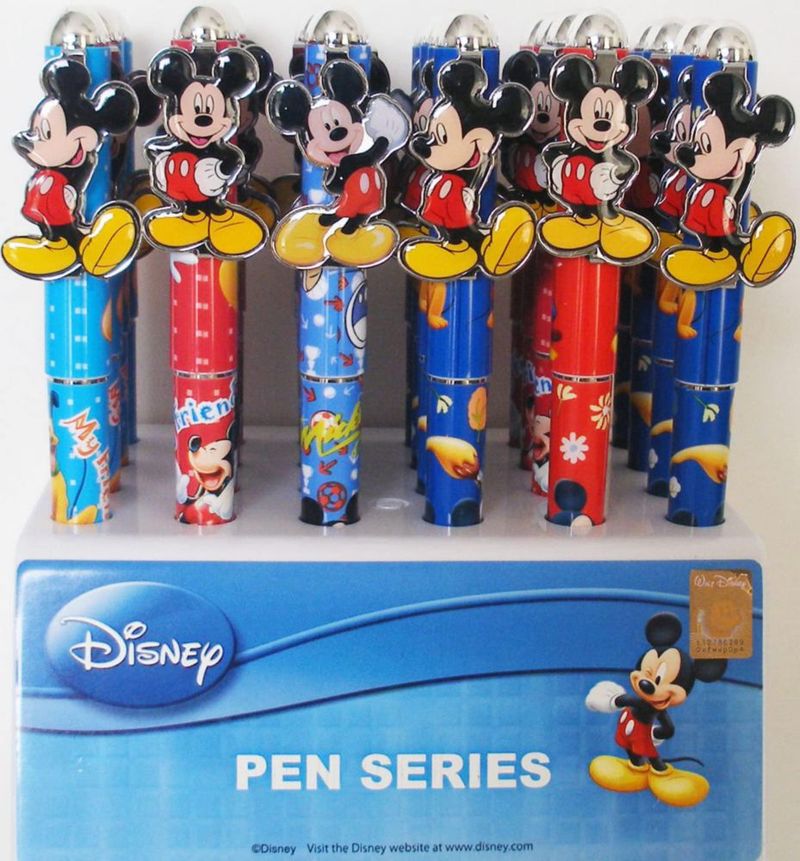 Set de 2 bolígrafos Mickey (rojo y azul)