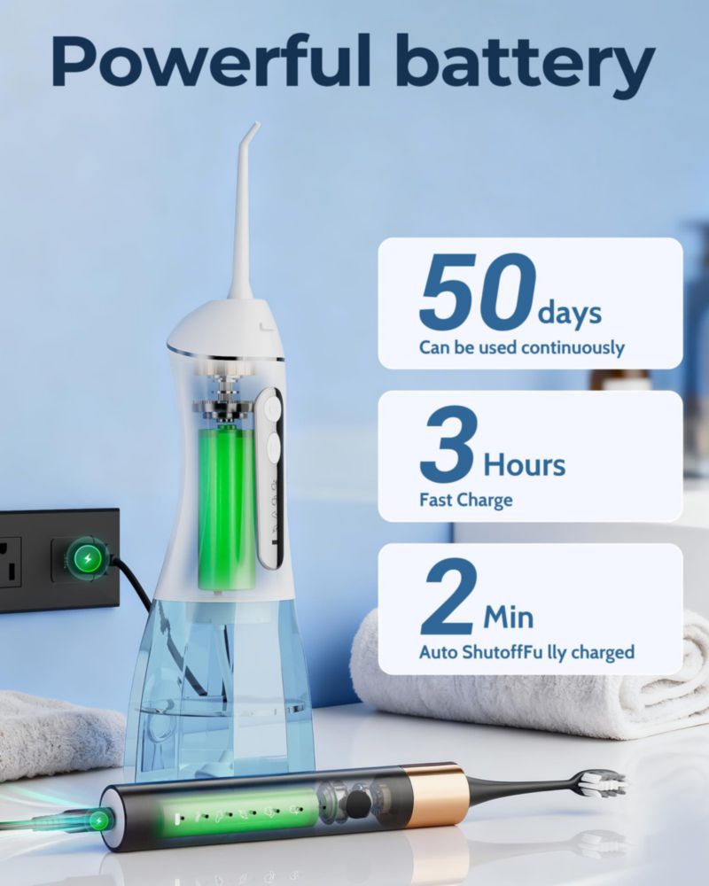 Irrigador bucal VOLTLEAP Combo de cepillo de dientes sónico IPX7