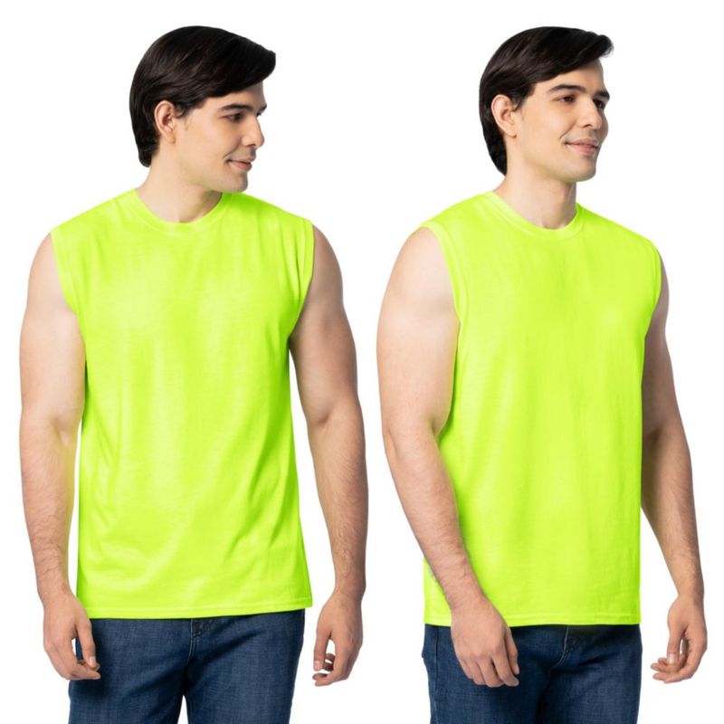 Camiseta sin mangas Fruit of the Loom talla 3XL verde (pack de 2)