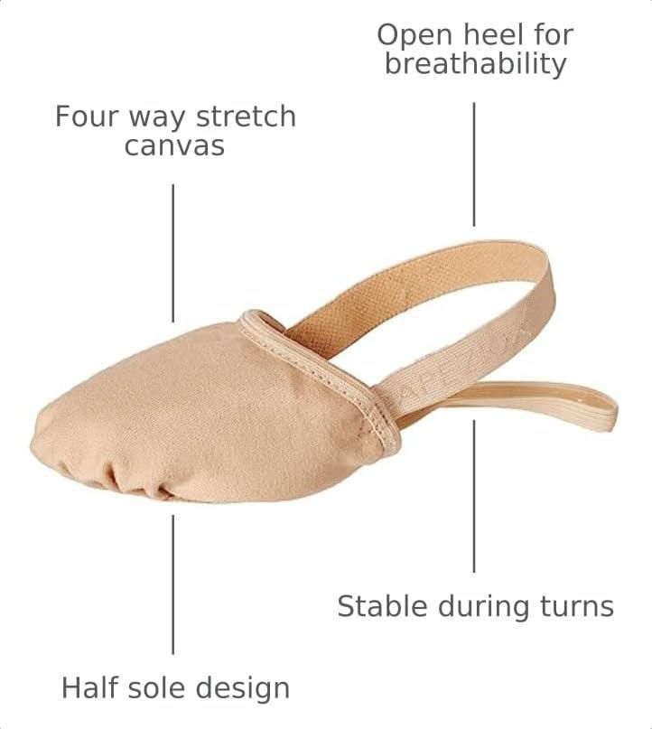 Zapato Plano de Ballet Capezio Color Nude - Talla X‑Small EE. UU.