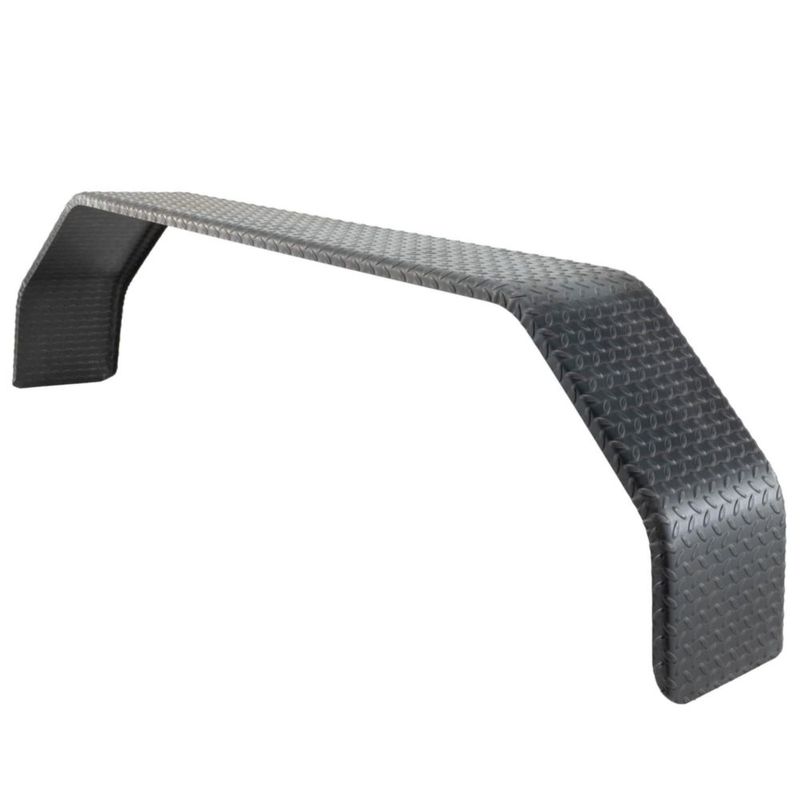 Guardabarros RecPro Negro para Eje Tándem 25 x 183 x 50 cm Acanalado Tipo Diamante