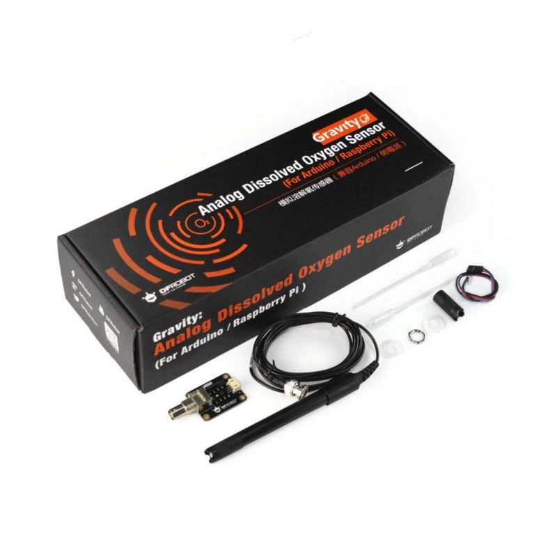 Kit de Sensor de Oxígeno Disuelto DFROBOT 0‑20 mg/L Arduino/Raspberry Pi