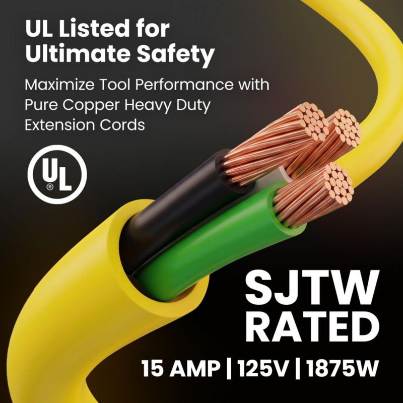 Cable de extensión GEARit 30 m calibre 12 15 A 125 V