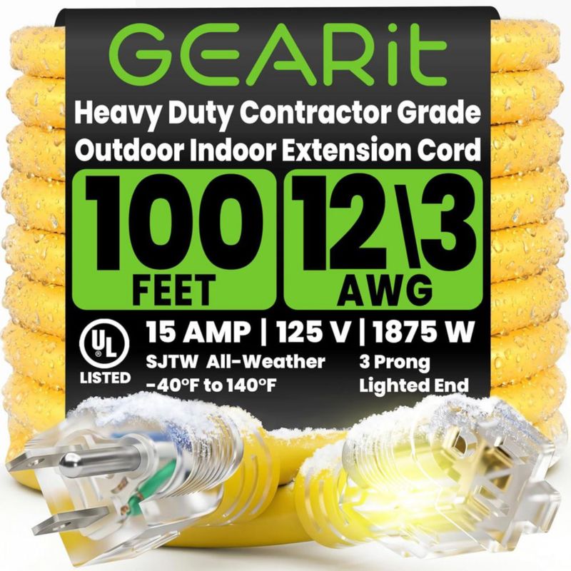 Cable de extensión GEARit 30 m calibre 12 15 A 125 V