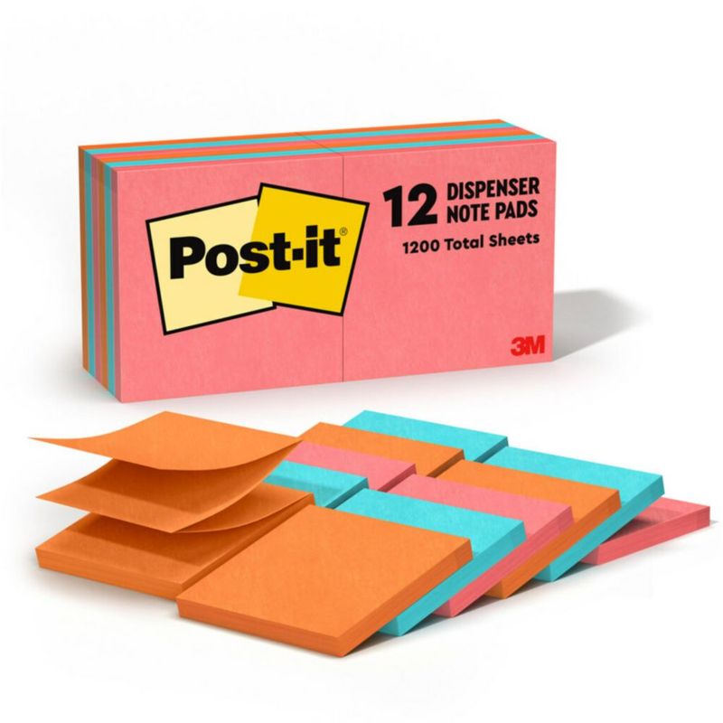 Nota autoadhesiva Post-it 8 cm Poptimistic – 12 blocs