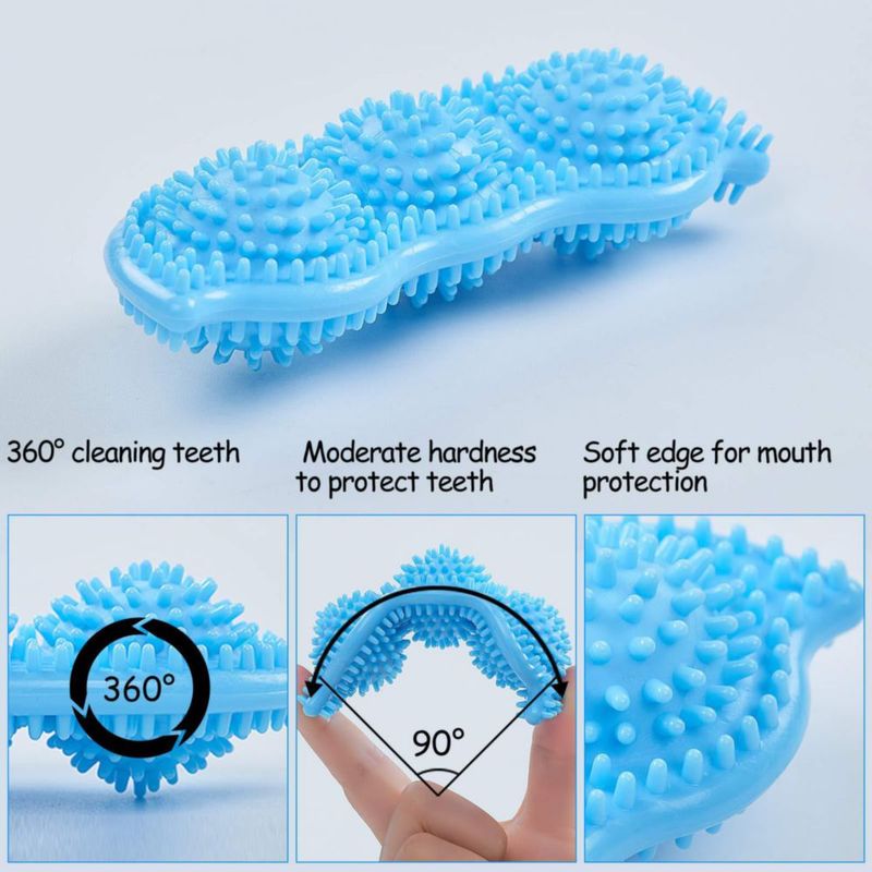 Juguetes de Masticar para Cachorros Hurray - Pack de 3 para la Dentición Perros Pequeños y Medianos